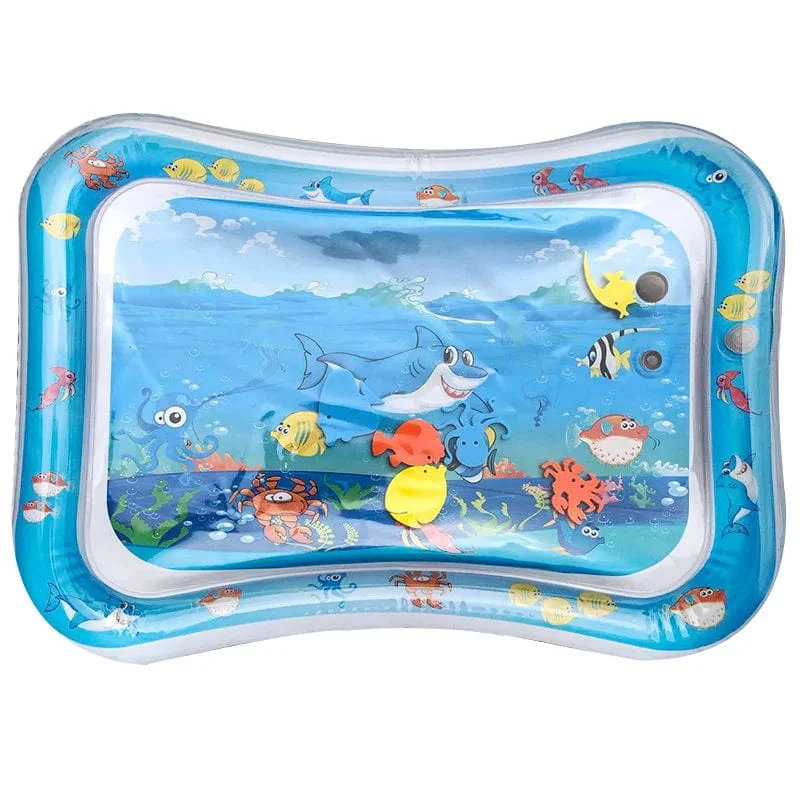 Meerestier-Druck, aufblasbare Baby-Spielmatte, Kleinkindspielzeug für Neugeborene, Jungen, Mädchen, Wasserunterhaltung, Spielen, Schwimmspiele, Spielzeug