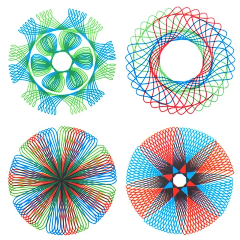 Designs ineinander greifende Zahnräder und Räder, zeichnen Lernspielzeug 2022 Neues Spirograph Deluxe Set Design Blechset Spirale zeichnen