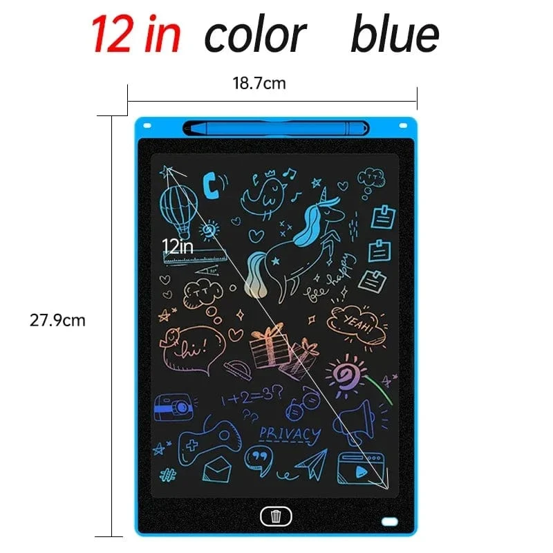 Kinder Elektronisches Zeichenbrett LCD-Bildschirm Grafik-Zeichentablett Kinderspielzeug für die Bildung Handschrift-Malblock Weihnachten