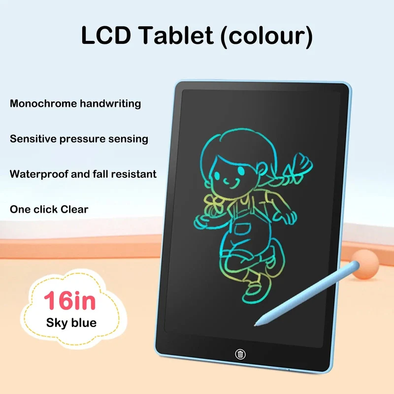 8.5/10/12/16 Zoll LCD-Zeichentablett für Kinderspielzeug, Malwerkzeuge, Elektronik, Schreibtafel, Junge, Kinder, Lernspielzeug, Geschenke
