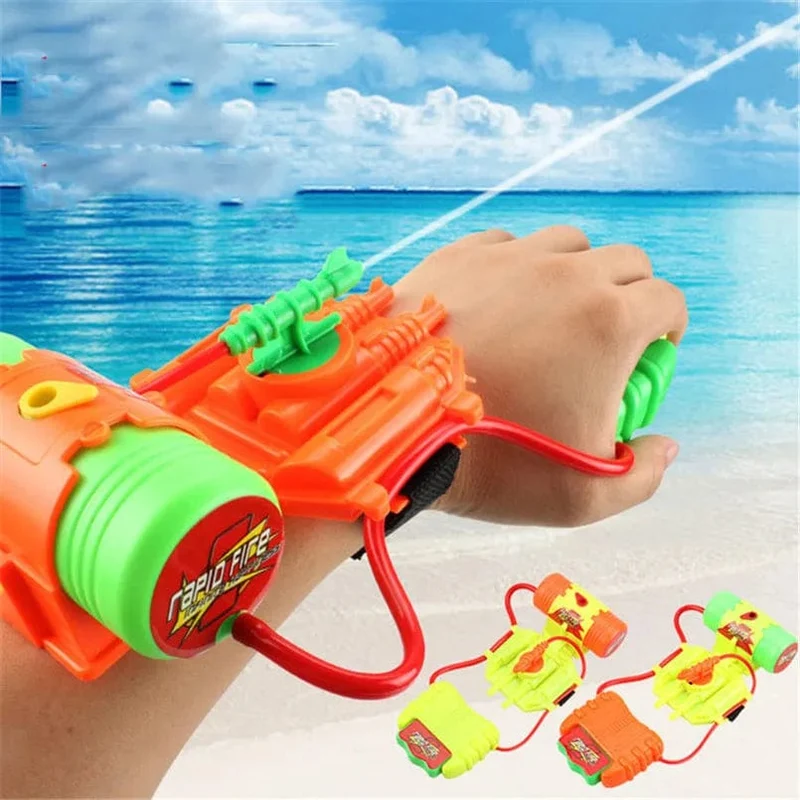 Wasserpistole Spielzeug Spaß Spray Handgelenk Hand-gehalten Kinder Outdoor Strand Spielen Wasser Spielzeug Für Jungen Sport Sommer Pistole Pistole Waffe Geschenke