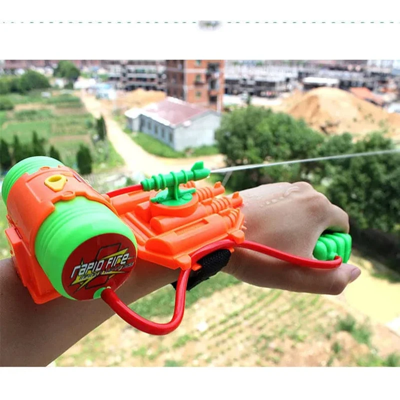 Wasserpistole Spielzeug Spaß Spray Handgelenk Hand-gehalten Kinder Outdoor Strand Spielen Wasser Spielzeug Für Jungen Sport Sommer Pistole Pistole Waffe Geschenke