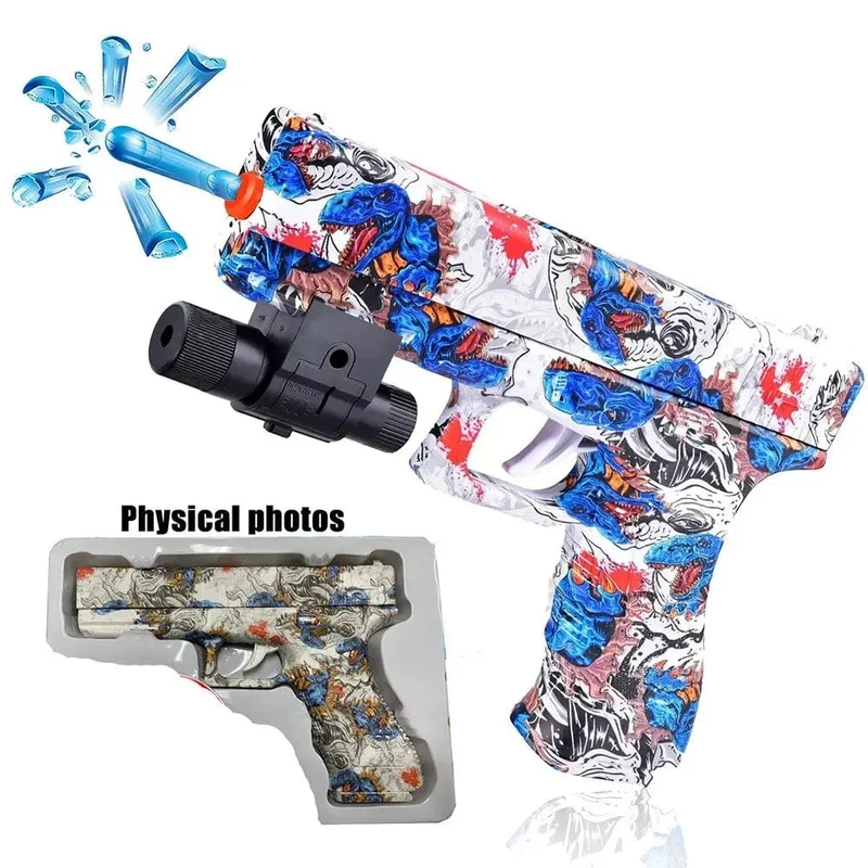 Ball-Blaster-Pistolenspielzeug, manueller Blaster, kein Aufladen erforderlich, Outdoor-Schießspielzeug, Geschenk für Hinterhofspiele