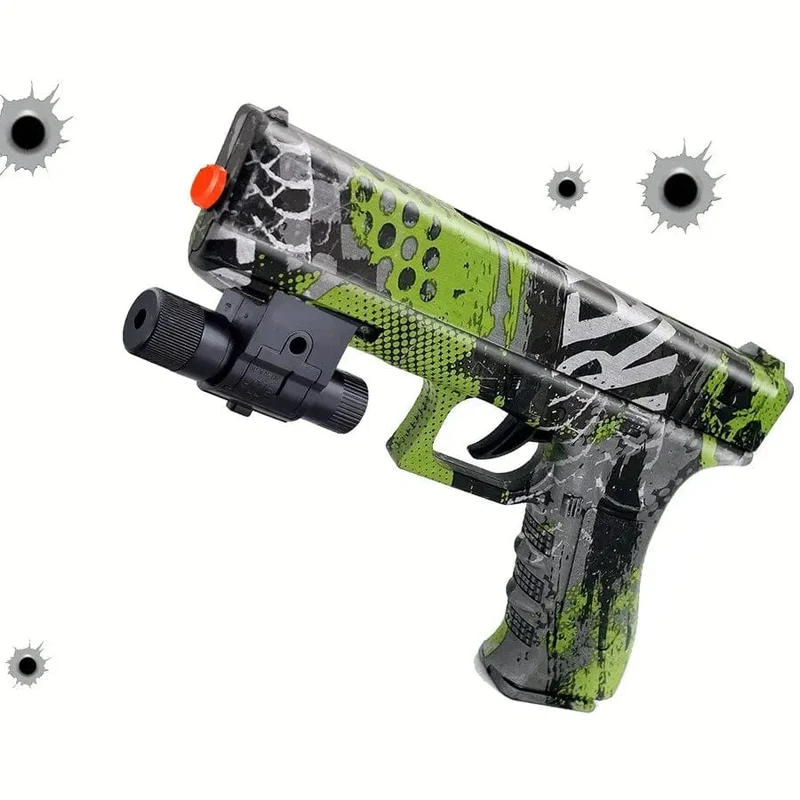 Ball-Blaster-Pistolenspielzeug, manueller Blaster, kein Aufladen erforderlich, Outdoor-Schießspielzeug, Geschenk für Hinterhofspiele