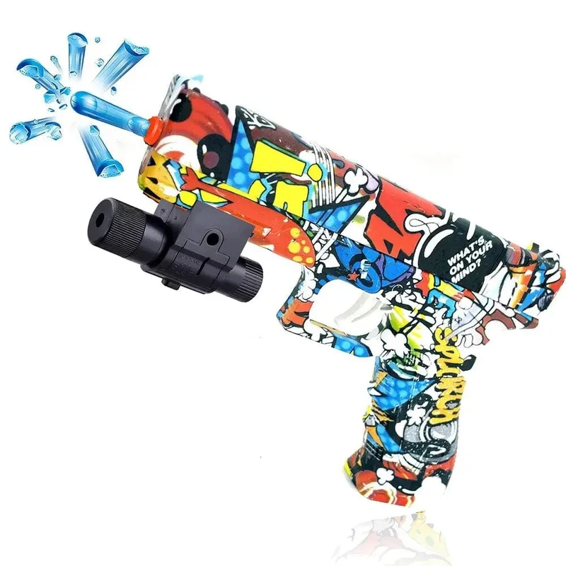 Ball-Blaster-Pistolenspielzeug, manueller Blaster, kein Aufladen erforderlich, Outdoor-Schießspielzeug, Geschenk für Hinterhofspiele