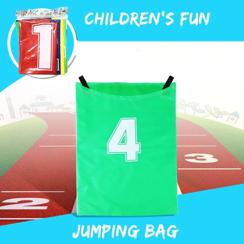 4Pcs Spaß Outdoor-Sport Requisiten Känguru Springen Tasche Sack Rennen Spiele eltern-kind-Interaktive Gefühl Ausbildung Kinder Vorschule spielzeug