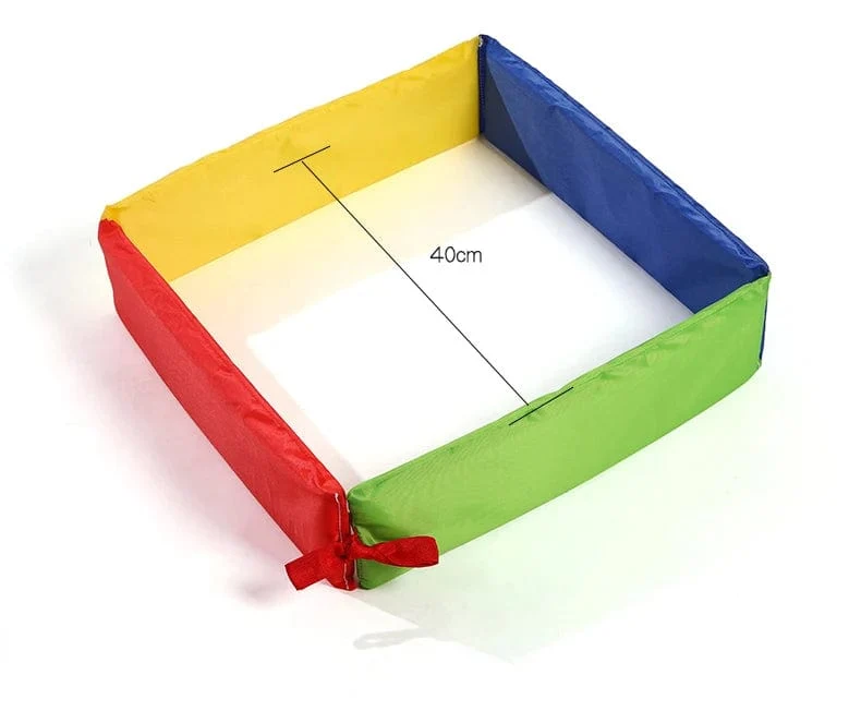 Kinder Spaß Outdoor Spiele Jump Rahmen Bohren Löcher Spielzeug Sensorische Integration Training Kindergarten Kind Sport Requisiten Mehrere Spiele