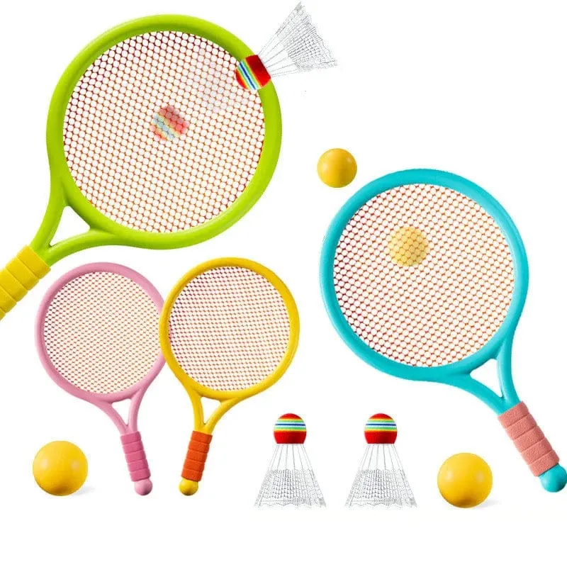 Hängender Tischtennis-Trainer mit Schläger, Mini-Badminton-Tennisball, Eltern-Kind-Interaktives Spiel, Indoor-Outdoor-Kindersportspielzeug