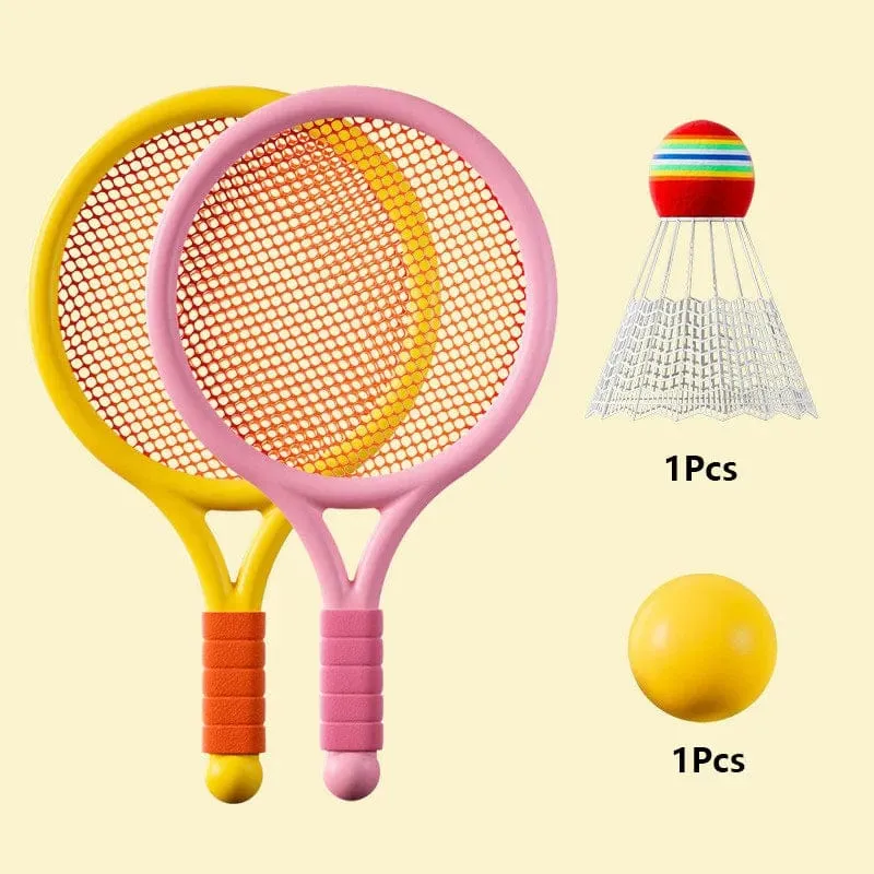Hängender Tischtennis-Trainer mit Schläger, Mini-Badminton-Tennisball, Eltern-Kind-Interaktives Spiel, Indoor-Outdoor-Kindersportspielzeug