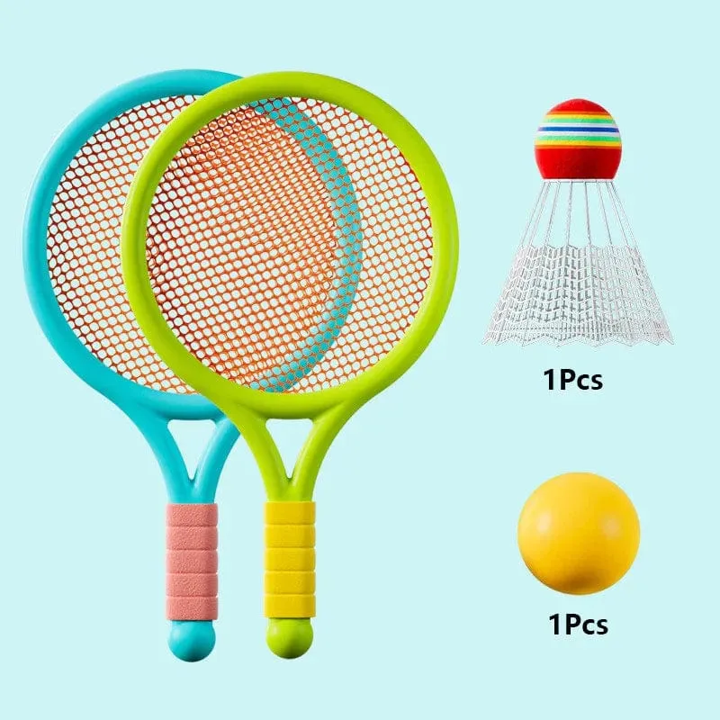 Hängender Tischtennis-Trainer mit Schläger, Mini-Badminton-Tennisball, Eltern-Kind-Interaktives Spiel, Indoor-Outdoor-Kindersportspielzeug