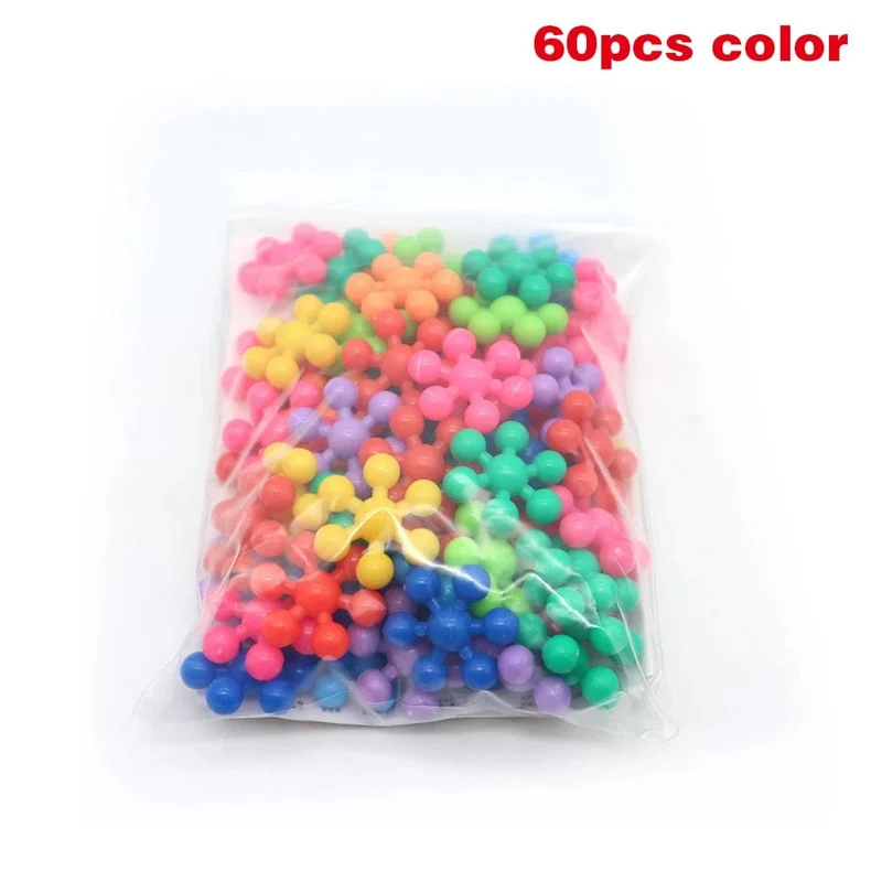 60 Stück klassische Bausteine, Farbe Macaron, Pflaume, Ziegel, Verbindungsspielzeug, kompatibel mit allen gängigen Marken, für Kinder ab 3 Jahren