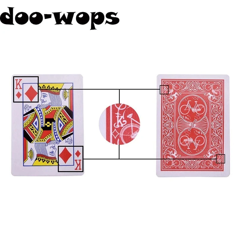 Markierte Karten Stripper Deck Spielkarten Zaubertricks Poker Magia Close Up Street Illusions Gimmicks Mentalismus Requisiten Kinderspielzeug