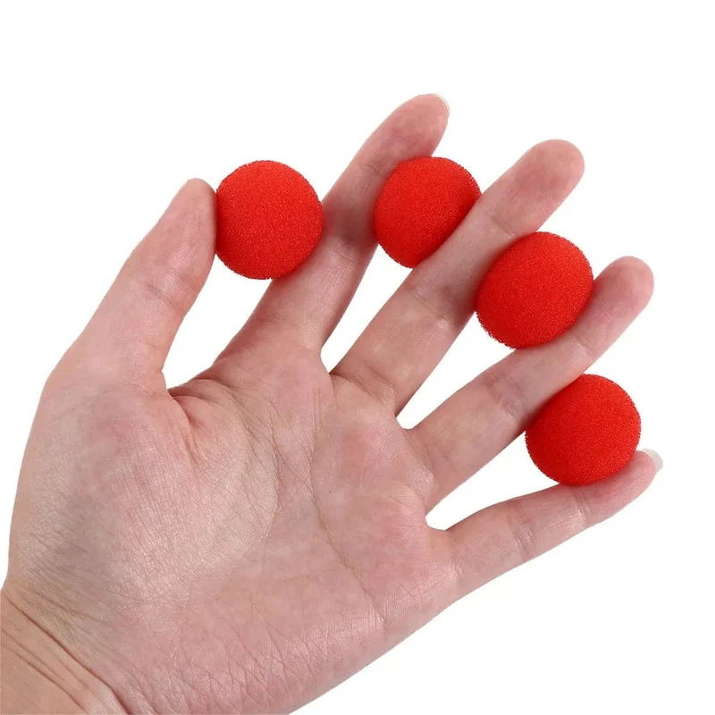 10 PCS 2.5/3.5/4.5 cm Finger Schwamm Ball Zaubertricks Klassische Magier Illusion Komödie Close-up Bühne Karte magie Zubehör