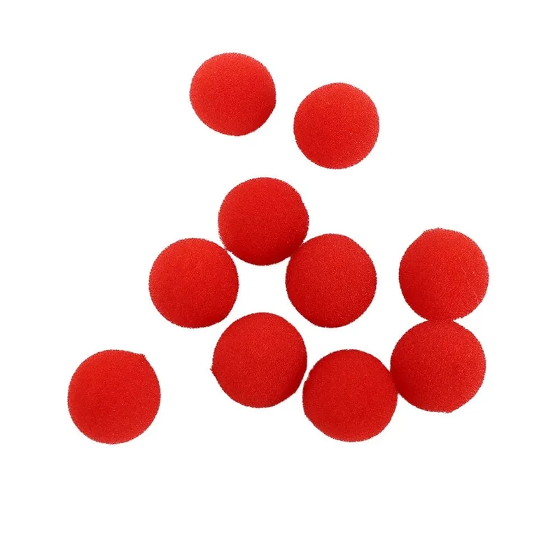 10 PCS 2.5/3.5/4.5 cm Finger Schwamm Ball Zaubertricks Klassische Magier Illusion Komödie Close-up Bühne Karte magie Zubehör