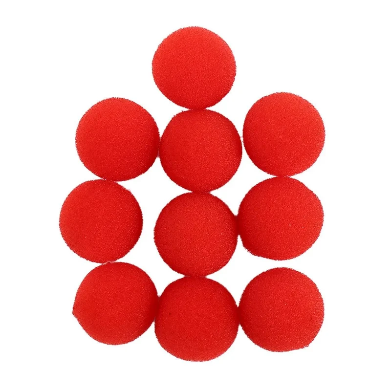 10 PCS 2.5/3.5/4.5 cm Finger Schwamm Ball Zaubertricks Klassische Magier Illusion Komödie Close-up Bühne Karte magie Zubehör
