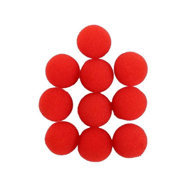10 PCS 2.5/3.5/4.5 cm Finger Schwamm Ball Zaubertricks Klassische Magier Illusion Komödie Close-up Bühne Karte magie Zubehör
