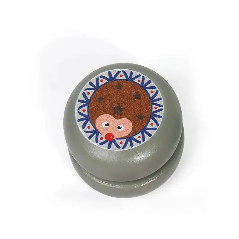 6 cm Holz-Yo-Yo-Ball, niedliches Tiermotiv, Holz-Yo-Yo-Spielzeug, Marienkäfer-Spielzeug, Kinder-Yo-Yo, kreatives Cartoon-Einhorn-Yo-Yo-Spielzeug für Kinder