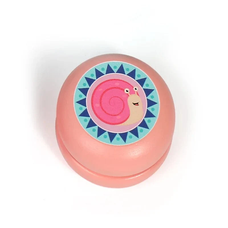 6 cm Holz-Yo-Yo-Ball, niedliches Tiermotiv, Holz-Yo-Yo-Spielzeug, Marienkäfer-Spielzeug, Kinder-Yo-Yo, kreatives Cartoon-Einhorn-Yo-Yo-Spielzeug für Kinder