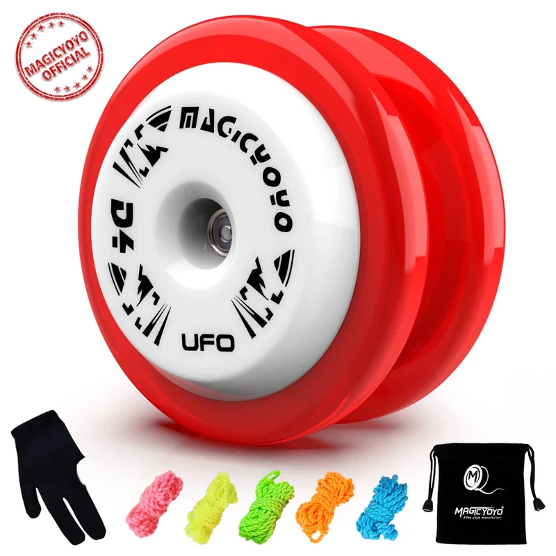 MAGICYOYO D4 UFO Responsive Yoyo, professionelles Looping Yo-Yo für Kits Anfänger, Kunststoff-Yo-Yo, ideal für 2A-Tricks