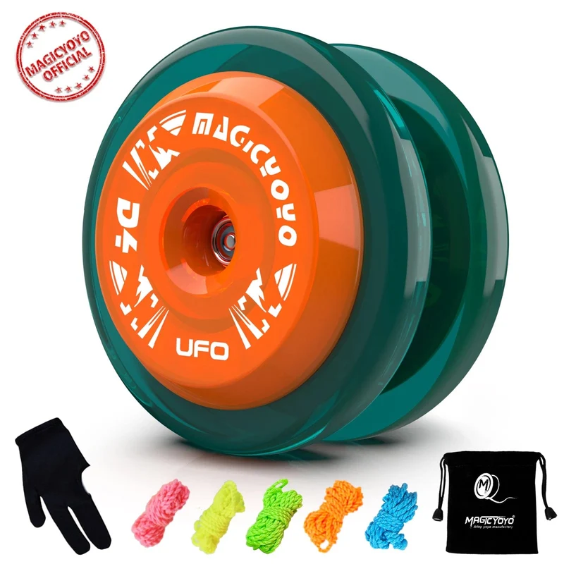 MAGICYOYO D4 UFO Responsive Yoyo, professionelles Looping Yo-Yo für Kits Anfänger, Kunststoff-Yo-Yo, ideal für 2A-Tricks