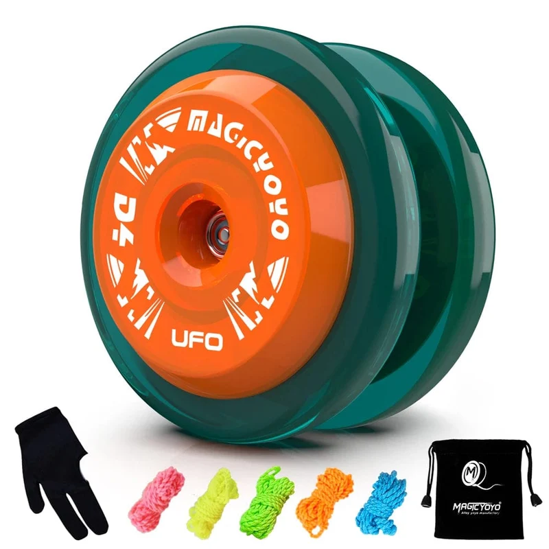 MAGICYOYO D4 UFO Responsive Yoyo, professionelles Looping Yo-Yo für Kits Anfänger, Kunststoff-Yo-Yo, ideal für 2A-Tricks