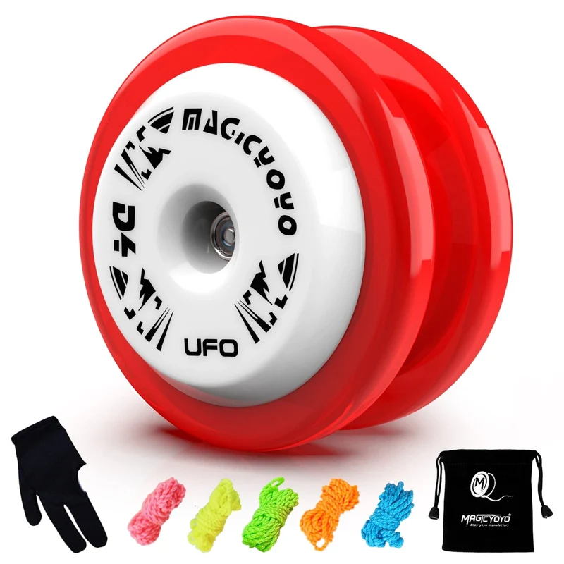 MAGICYOYO D4 UFO Responsive Yoyo, professionelles Looping Yo-Yo für Kits Anfänger, Kunststoff-Yo-Yo, ideal für 2A-Tricks