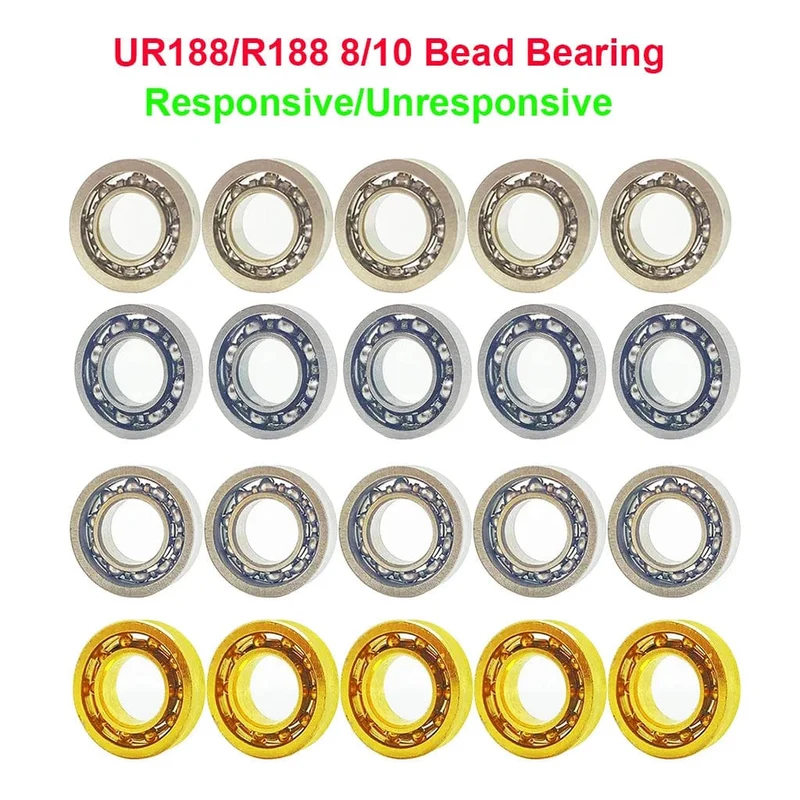 5 Stück Metall Yoyo Lager UR188 R188 Responsive Nicht reagierende Lager mit Achsen für Yoyo Ball Spielzeugteile 8 Perlen 10 Perlen