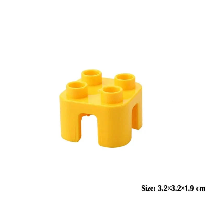 Großer Baustein, zusammengebaut, Mini-Möbel, Spielhaus, Spielzeug für Kinder, kompatibel mit Duploed-Zubehör, pädagogisches Geschenk