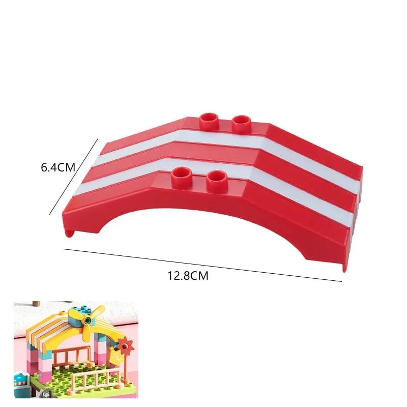 Großer Baustein, zusammengebaut, Mini-Möbel, Spielhaus, Spielzeug für Kinder, kompatibel mit Duploed-Zubehör, pädagogisches Geschenk