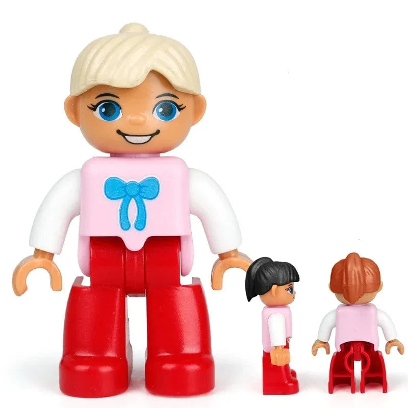Große Bausteine ​​Häuser bauen Zubehör Tür Fenster Sets Wand Dach kompatibel große Steine ​​​​zusammenbauen Junge Mädchen Kinder Spielzeug Geschenke