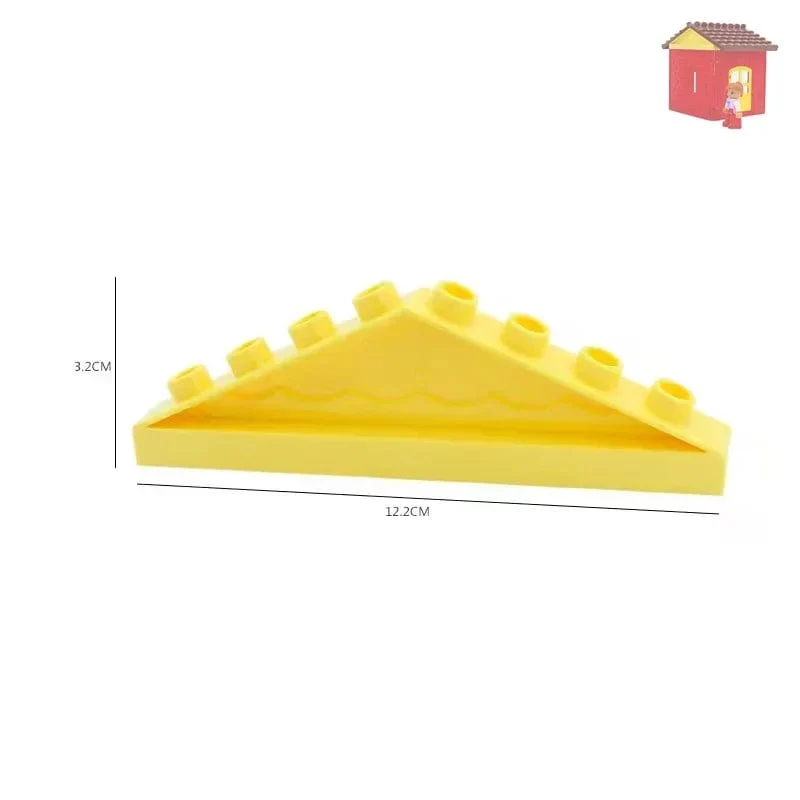 Große Bausteine ​​Häuser bauen Zubehör Tür Fenster Sets Wand Dach kompatibel große Steine ​​​​zusammenbauen Junge Mädchen Kinder Spielzeug Geschenke