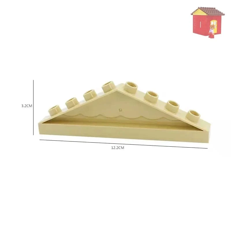 Große Bausteine ​​Häuser bauen Zubehör Tür Fenster Sets Wand Dach kompatibel große Steine ​​​​zusammenbauen Junge Mädchen Kinder Spielzeug Geschenke