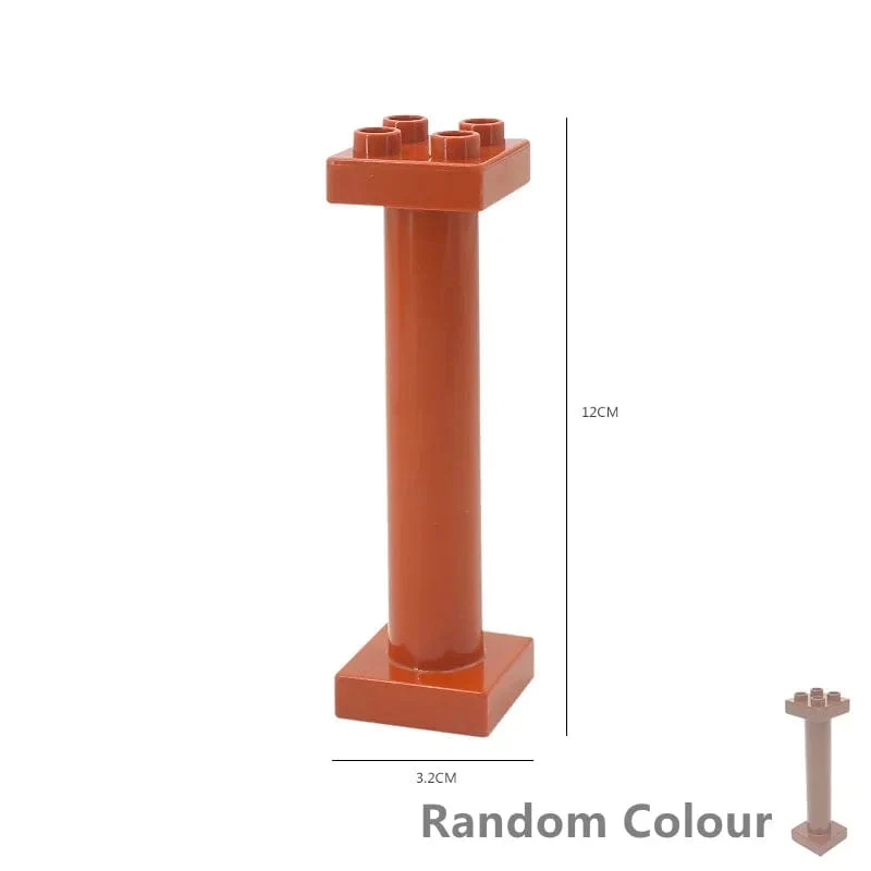 Große Bausteine ​​Häuser bauen Zubehör Tür Fenster Sets Wand Dach kompatibel große Steine ​​​​zusammenbauen Junge Mädchen Kinder Spielzeug Geschenke