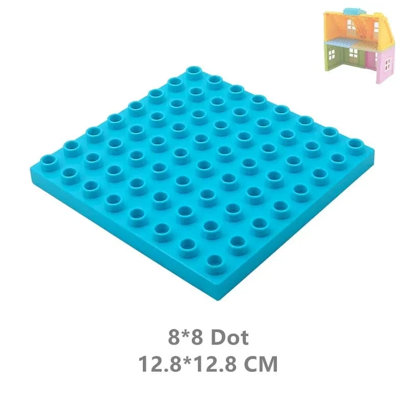 Große Bausteine ​​Häuser bauen Zubehör Tür Fenster Sets Wand Dach kompatibel große Steine ​​​​zusammenbauen Junge Mädchen Kinder Spielzeug Geschenke