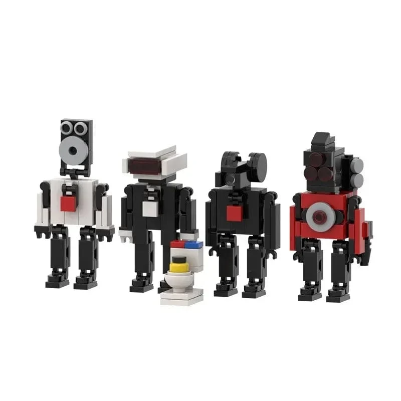 Skibidi Toilette Titan TV Mann Speakerman Horror Spiel Bosses Camara Baustein Cartoon Puppe Modell Kinder Geburtstag Halloween Geschenk