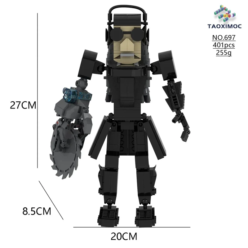 Skibidi Toilette Titan TV Mann Speakerman Horror Spiel Bosses Camara Baustein Cartoon Puppe Modell Kinder Geburtstag Halloween Geschenk