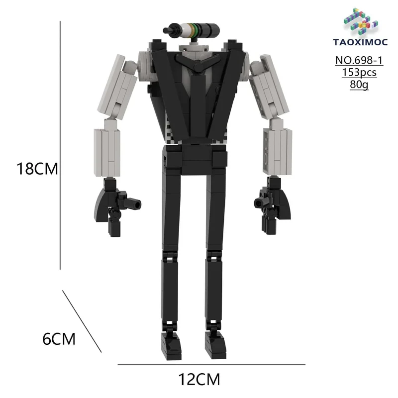 Skibidi Toilette Titan TV Mann Speakerman Horror Spiel Bosses Camara Baustein Cartoon Puppe Modell Kinder Geburtstag Halloween Geschenk