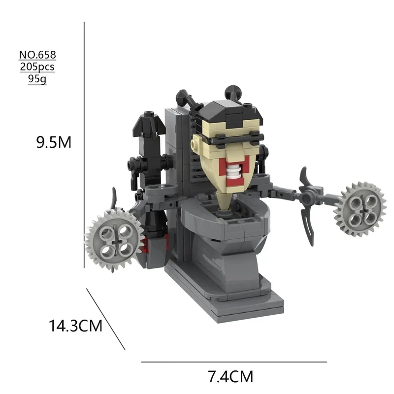 Skibidi Toilette Titan TV Mann Speakerman Horror Spiel Bosses Camara Baustein Cartoon Puppe Modell Kinder Geburtstag Halloween Geschenk