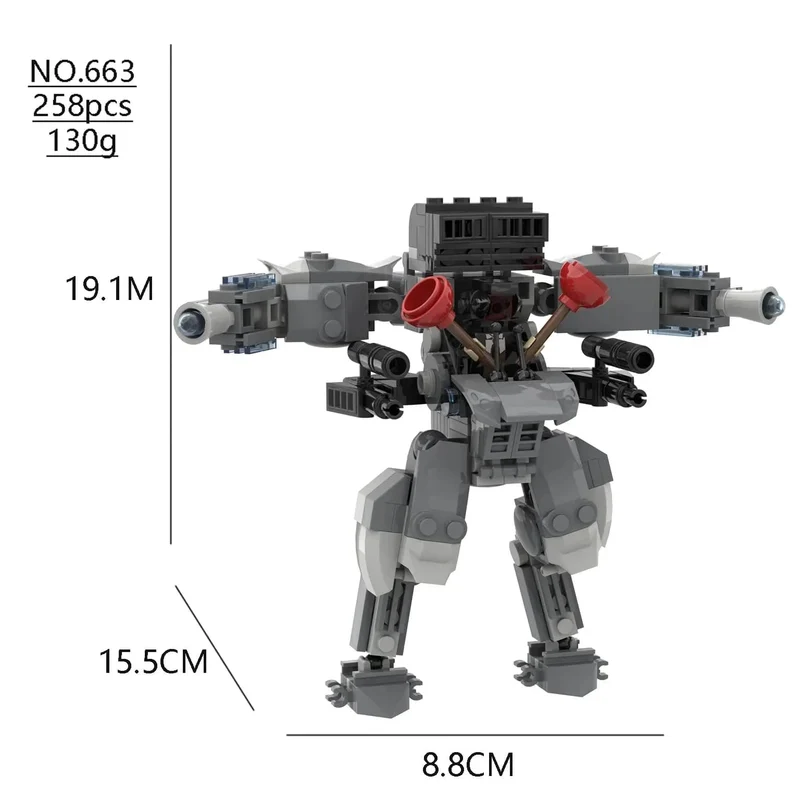 Skibidi Toilette Titan TV Mann Speakerman Horror Spiel Bosses Camara Baustein Cartoon Puppe Modell Kinder Geburtstag Halloween Geschenk