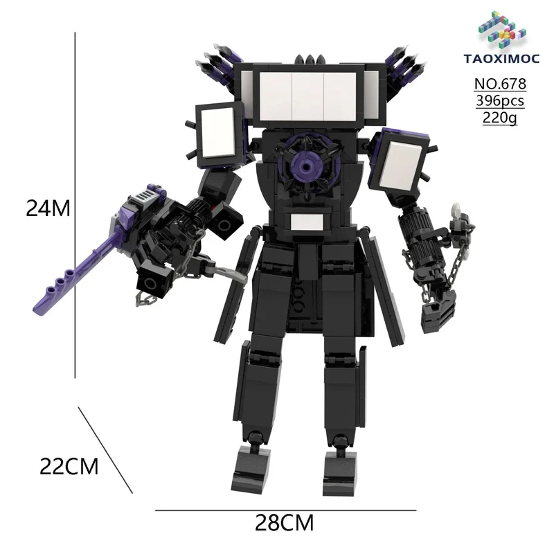 Skibidi Toilette Titan TV Mann Speakerman Horror Spiel Bosses Camara Baustein Cartoon Puppe Modell Kinder Geburtstag Halloween Geschenk