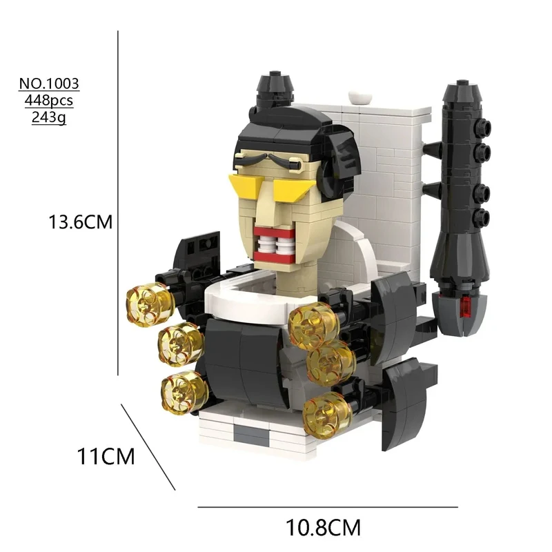 Skibidi Toilette Titan TV Mann Speakerman Horror Spiel Bosses Camara Baustein Cartoon Puppe Modell Kinder Geburtstag Halloween Geschenk