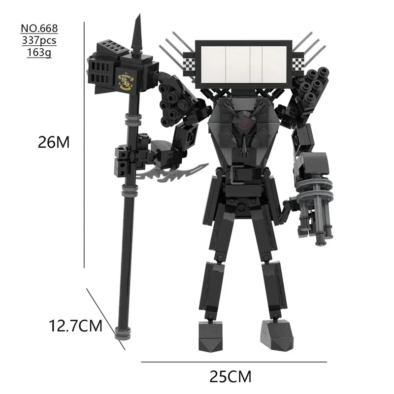 Skibidi Toilette Titan TV Mann Speakerman Horror Spiel Bosses Camara Baustein Cartoon Puppe Modell Kinder Geburtstag Halloween Geschenk