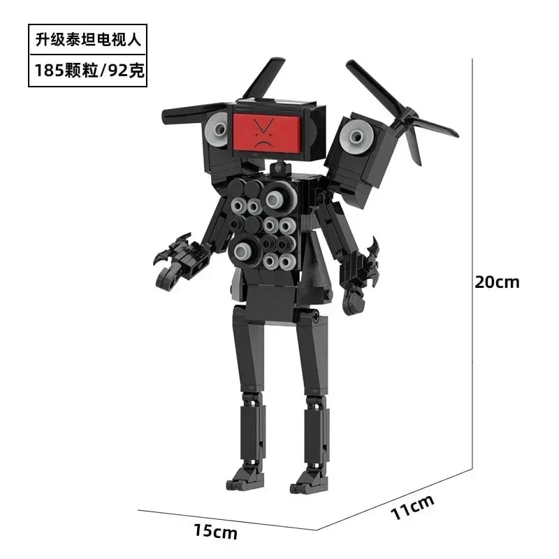 Skibidi Toilette Titan TV Mann Speakerman Horror Spiel Bosses Camara Baustein Cartoon Puppe Modell Kinder Geburtstag Halloween Geschenk