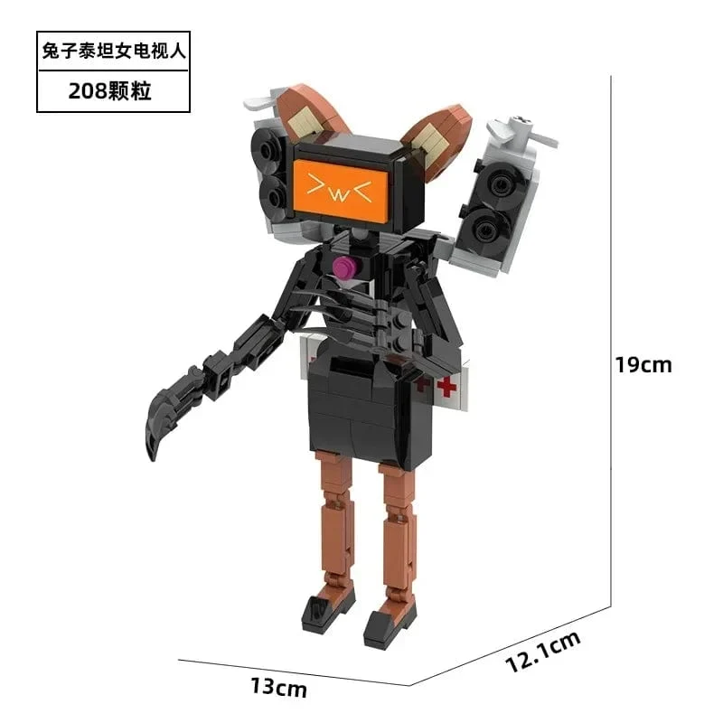 Skibidi Toilette Titan TV Mann Speakerman Horror Spiel Bosses Camara Baustein Cartoon Puppe Modell Kinder Geburtstag Halloween Geschenk