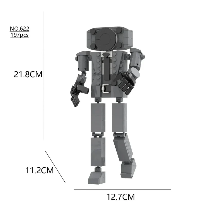 Skibidi Toilette Titan TV Mann Speakerman Horror Spiel Bosses Camara Baustein Cartoon Puppe Modell Kinder Geburtstag Halloween Geschenk