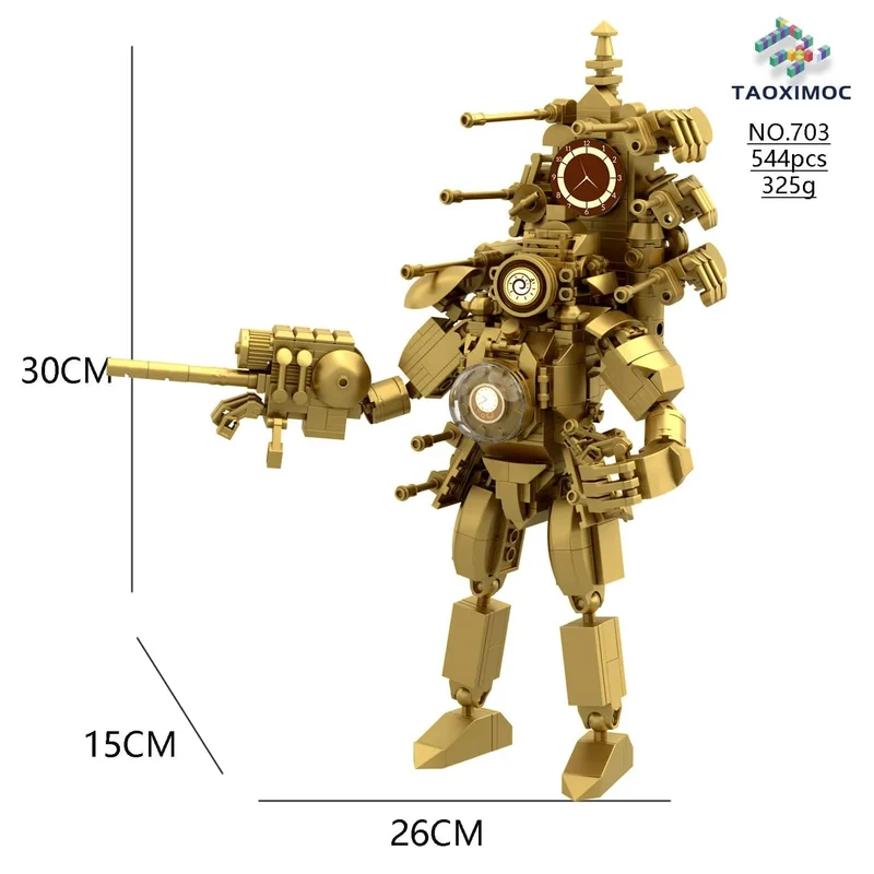 Skibidi Toilette Titan TV Mann Speakerman Horror Spiel Bosses Camara Baustein Cartoon Puppe Modell Kinder Geburtstag Halloween Geschenk
