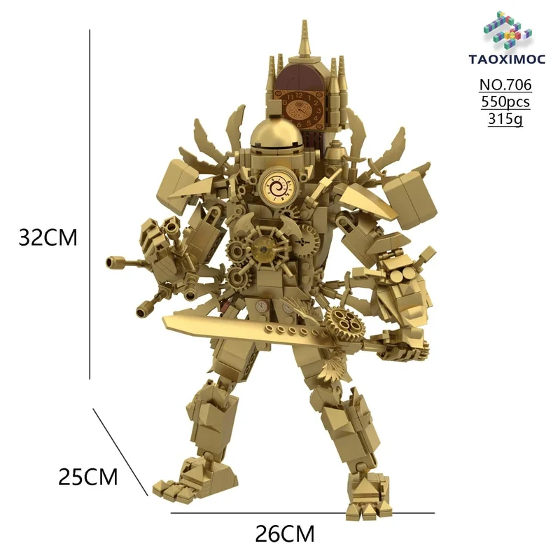 Skibidi Toilette Titan TV Mann Speakerman Horror Spiel Bosses Camara Baustein Cartoon Puppe Modell Kinder Geburtstag Halloween Geschenk