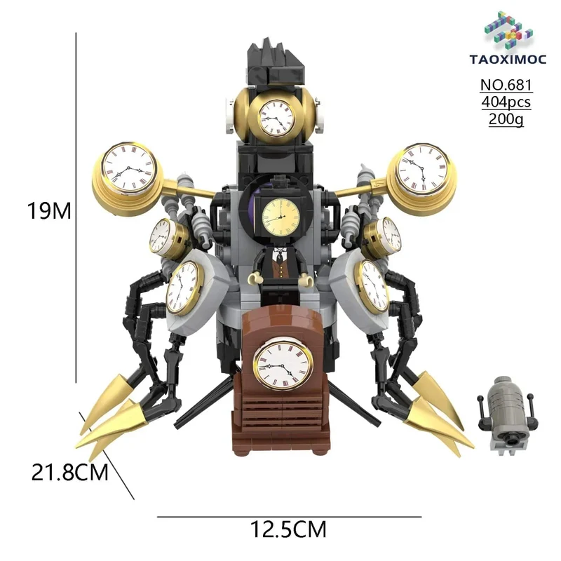 Skibidi Toilette Titan TV Mann Speakerman Horror Spiel Bosses Camara Baustein Cartoon Puppe Modell Kinder Geburtstag Halloween Geschenk