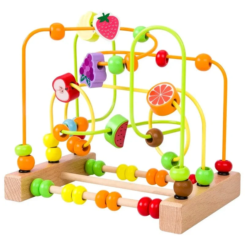 Montessori Labyrinth Kreise Um Perlen Abacus Math Puzzle Frühen Lernen Bildungs ​​Holz Spielzeug Für Kinder Kinder