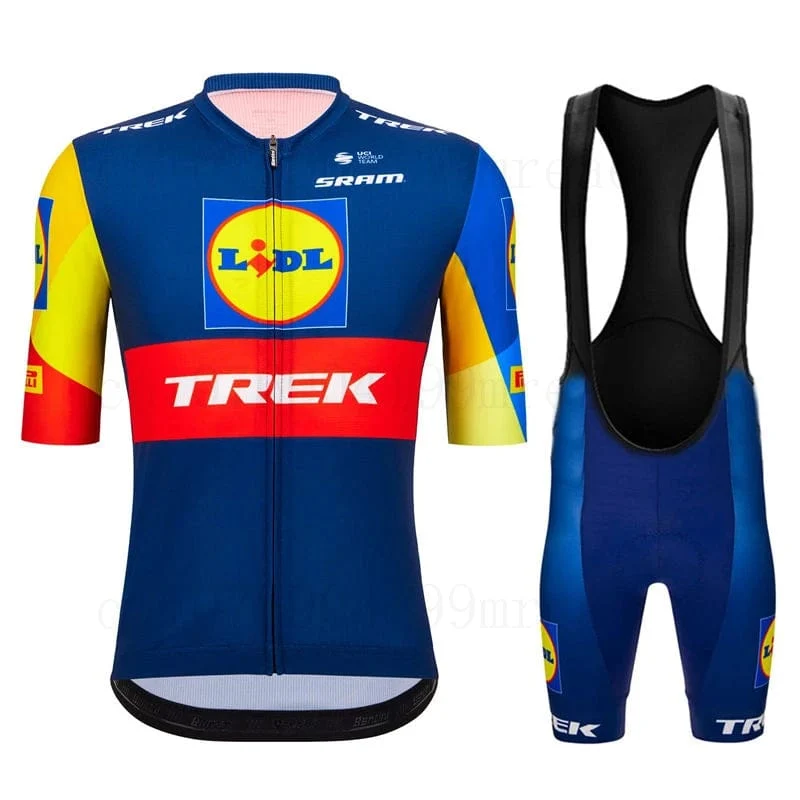 Trek 2024 Sommer Team Radfahren Jersey Set Ciclismo Kleidung MTB Fahrrad Kleidung Uniform Maillot Ropa Ciclismo Fahrrad Anzug Hombre